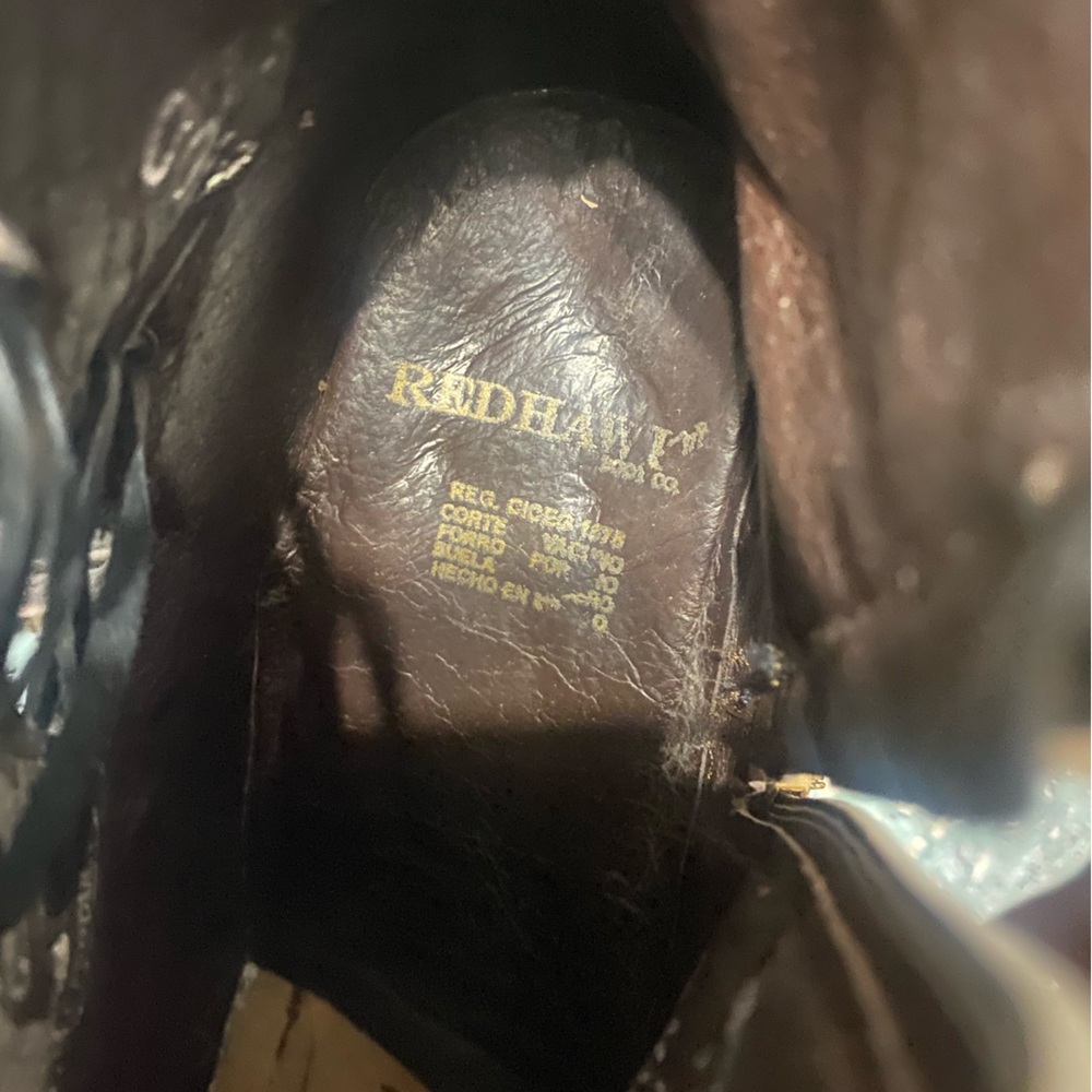Black leather bootie with side lace accents. Ladies size 9. - Picture 13 of 15